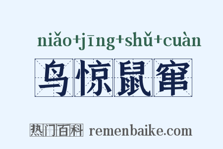 鸟惊鼠窜是什么意思的图片